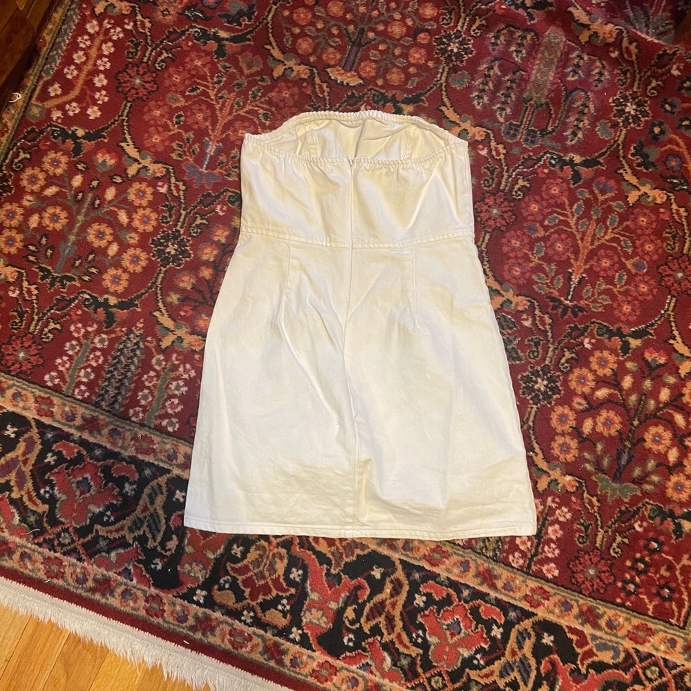 White Strapless Dress